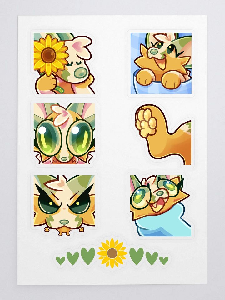 Milu Emote Sticker Sheet product image (2)