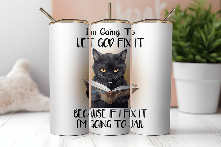 Divine Feline Stainless Steel Tumbler product image (2)