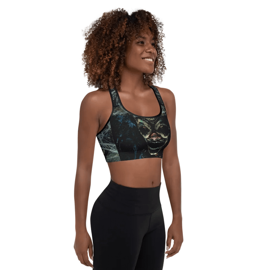 Luminous Reflection Sinister Clown Sports Bra product image (4)