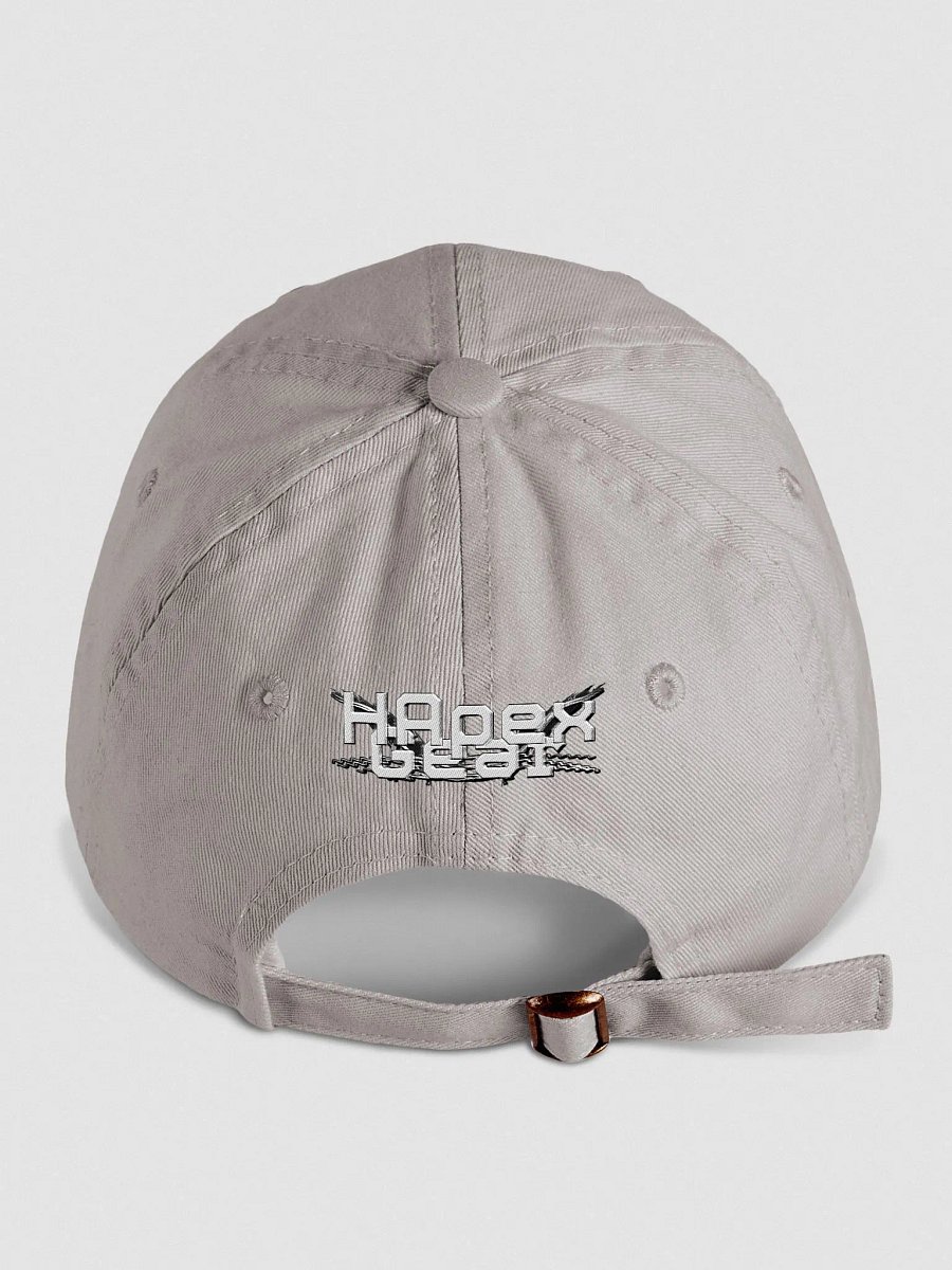 Youth Biowashed Dad Hat - Embroidered - White HApex Gear White Logo product image (2)