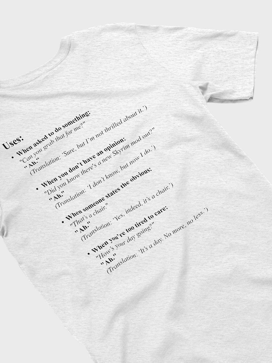The Ah Shirt (black text) product image (38)