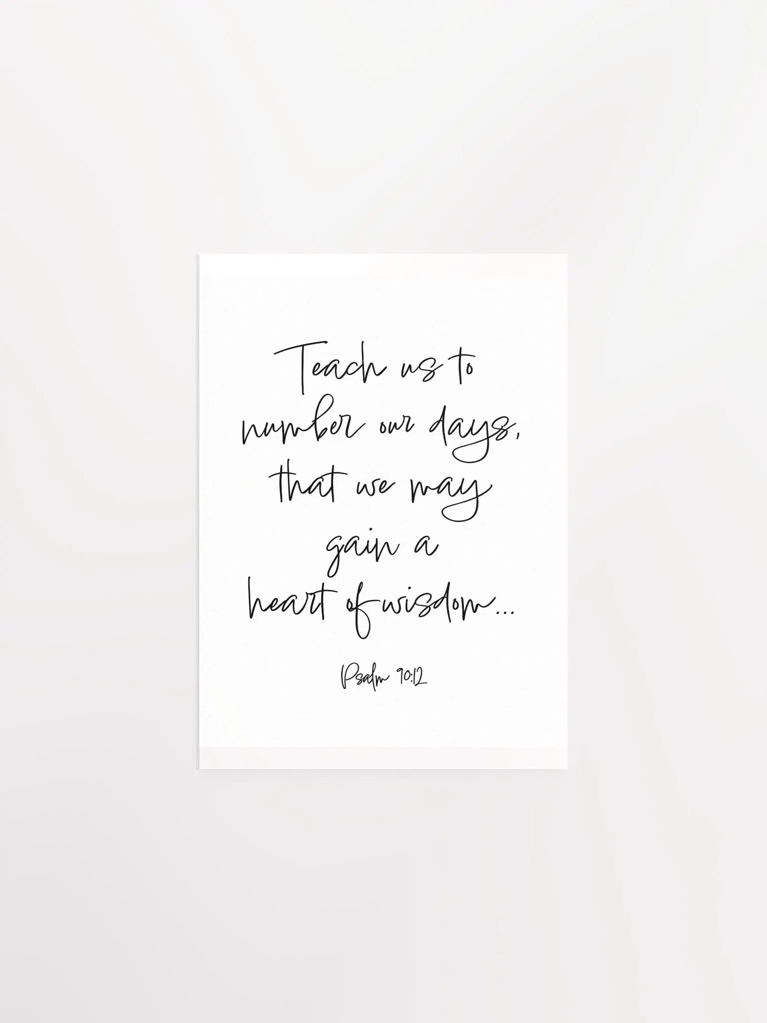 Teach us to Number Our Days - Print product image (1)