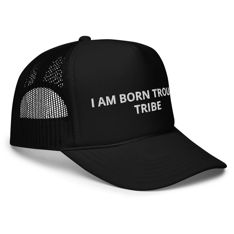 I am born trouble tribe Embroidered Trucker Hat Cap product image (3)