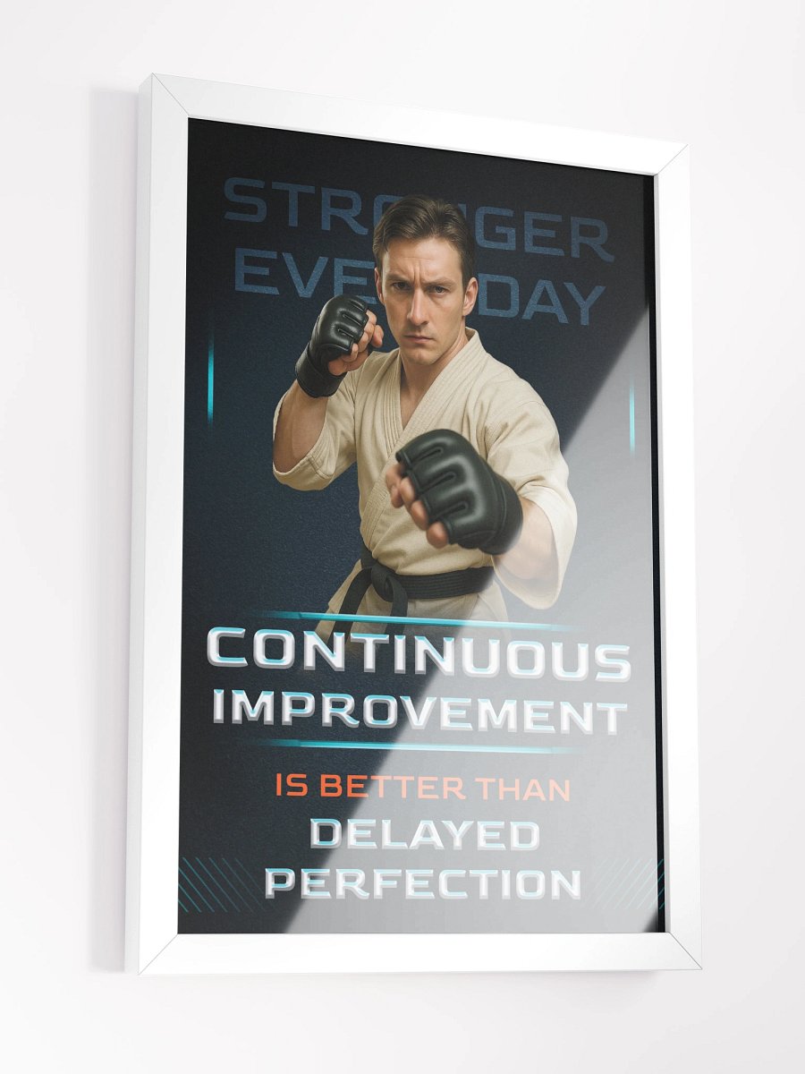Martial Arts Framed Poster - Continuous Improvement product image (3)