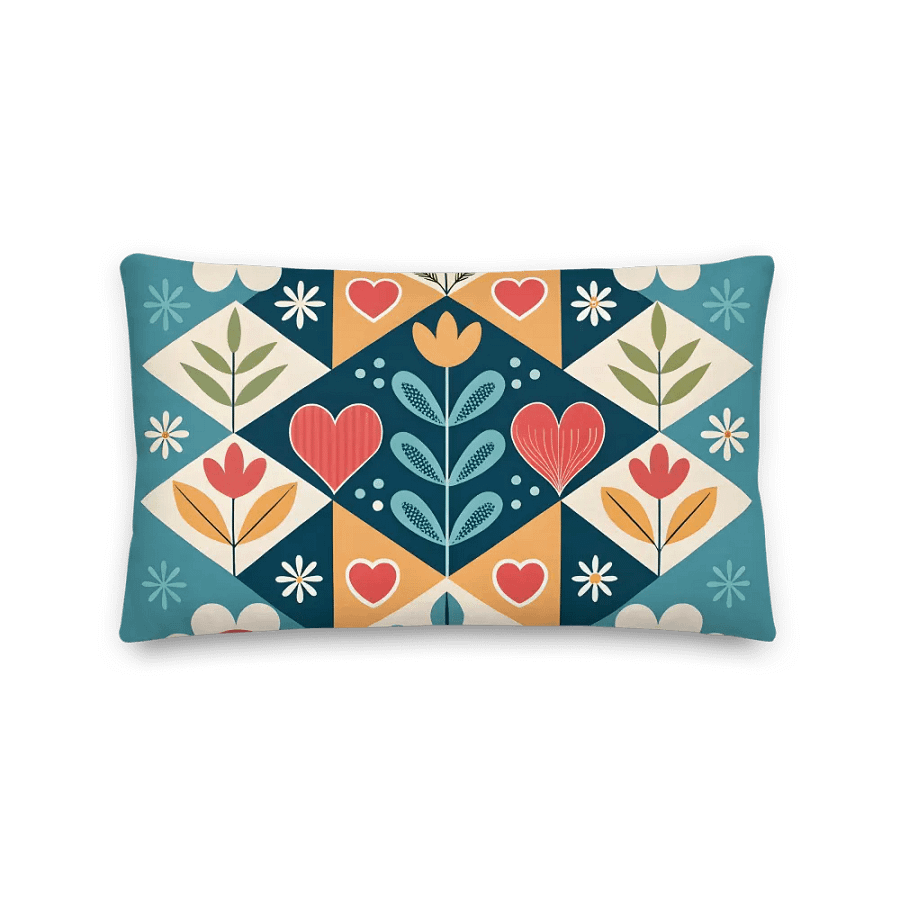 Symmetrical Floral Bliss Premium Pillow product image (5)