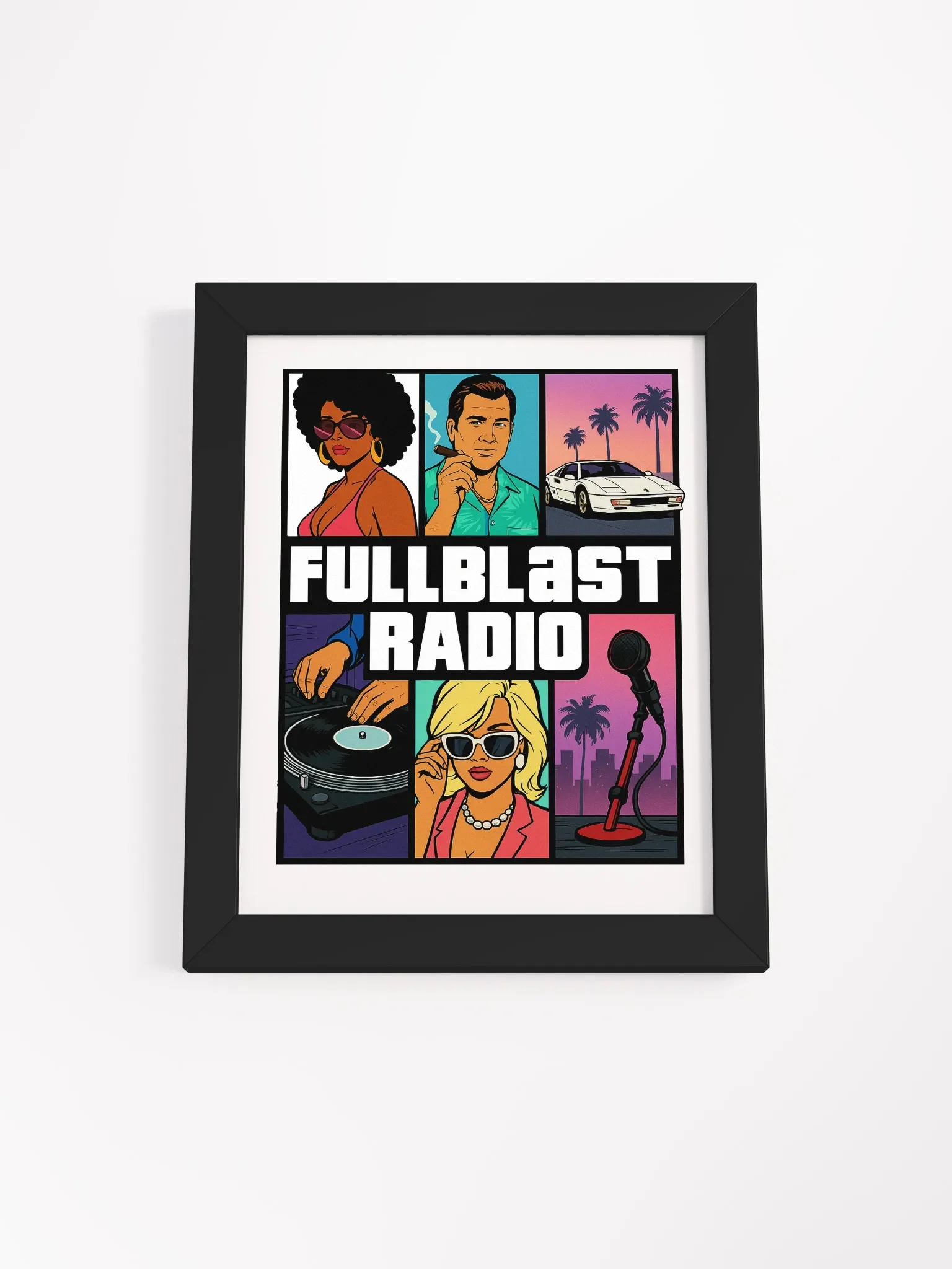 FULLBLASTRADIO GRAND THEFT AUTO DESIGN PICTURE & FRAME product image (6)