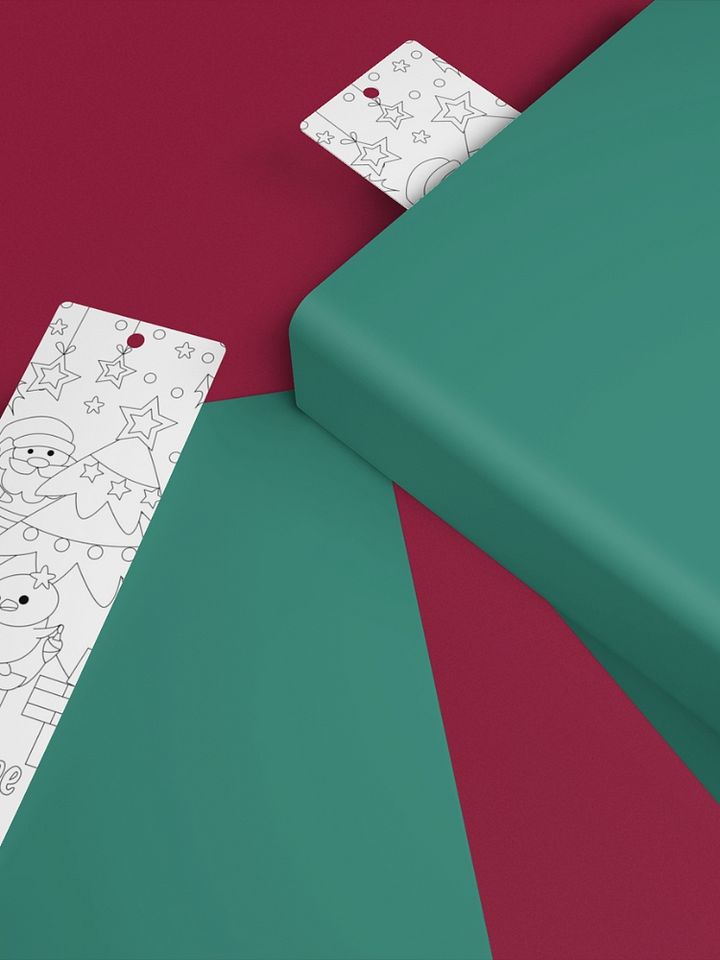 Printable Christmas Coloring Bookmarks for Children - 2