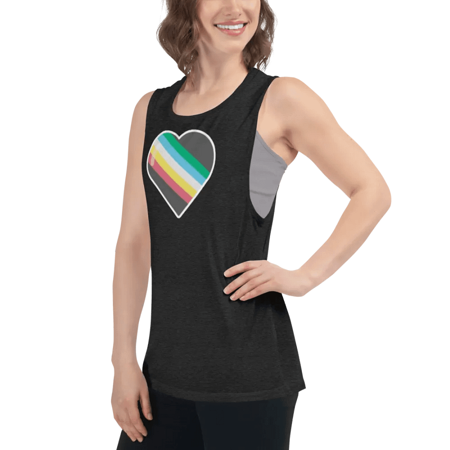 Disability Pride Fitted Muscle Tank product image (21)