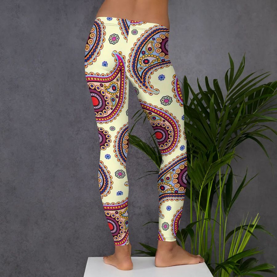 Vibrant Paisley Dreams Leggings product image (6)