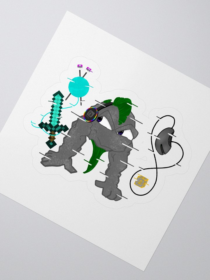 Glitched Ge0 Sticker product image (4)