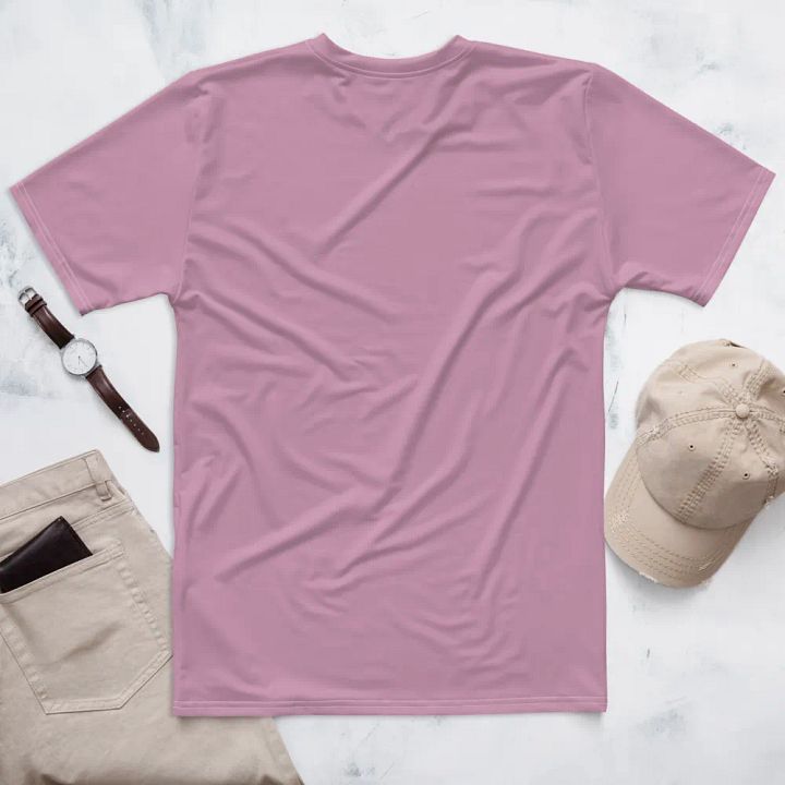 Plain Lilac Purple Soft Summer Men's Crewneck Polyester Heavyweight Premium T-Shirt by Treasure Pie product image (2)