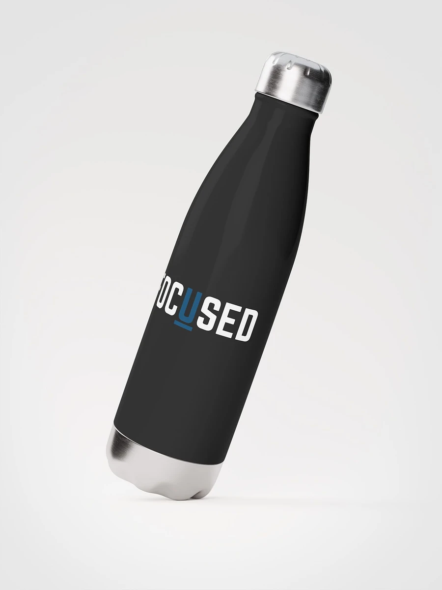FOCUSED Stainless Steel Water Bottle (Black) product image (2)