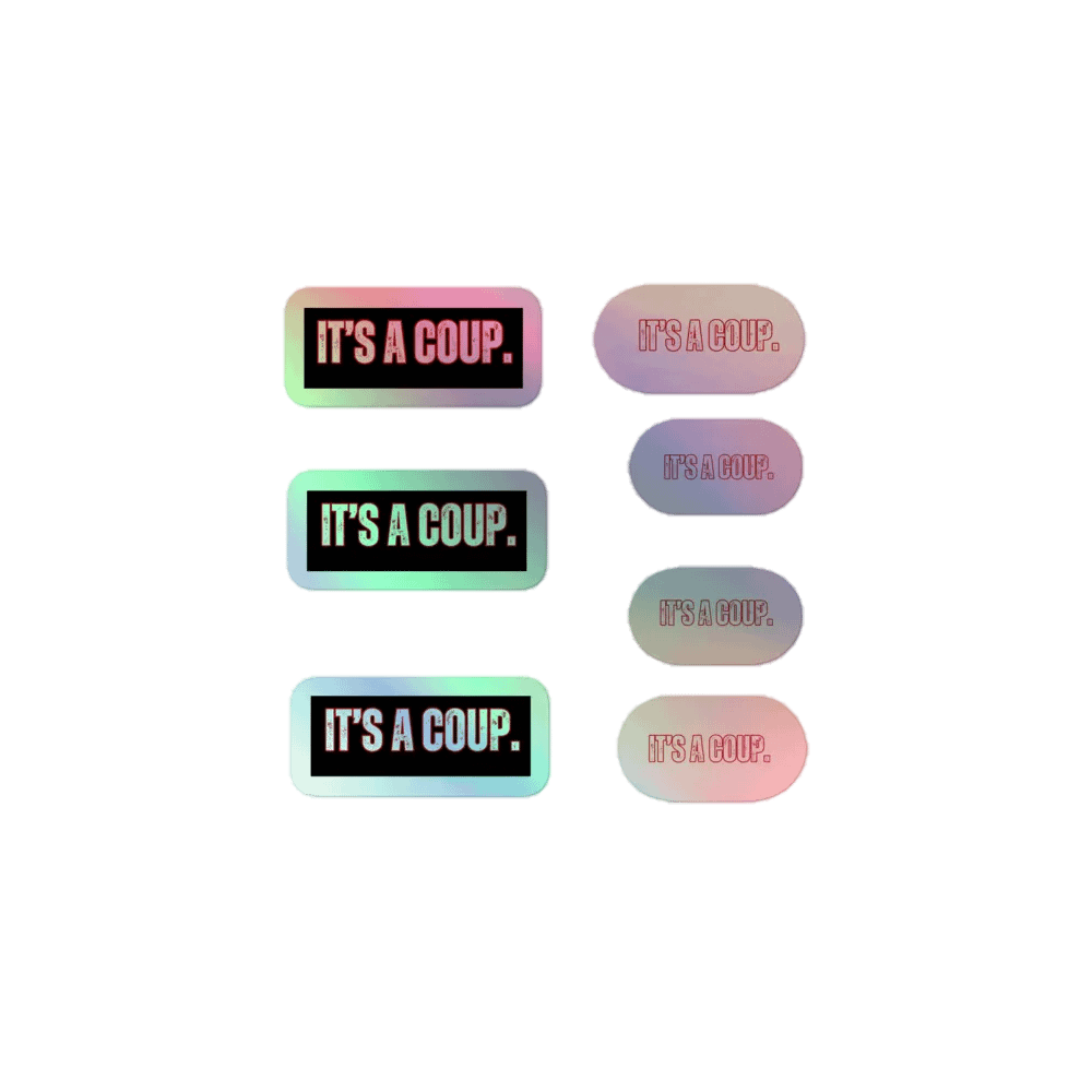 Resistors, It's a Coup, Holo Sticker Pack product image (1)