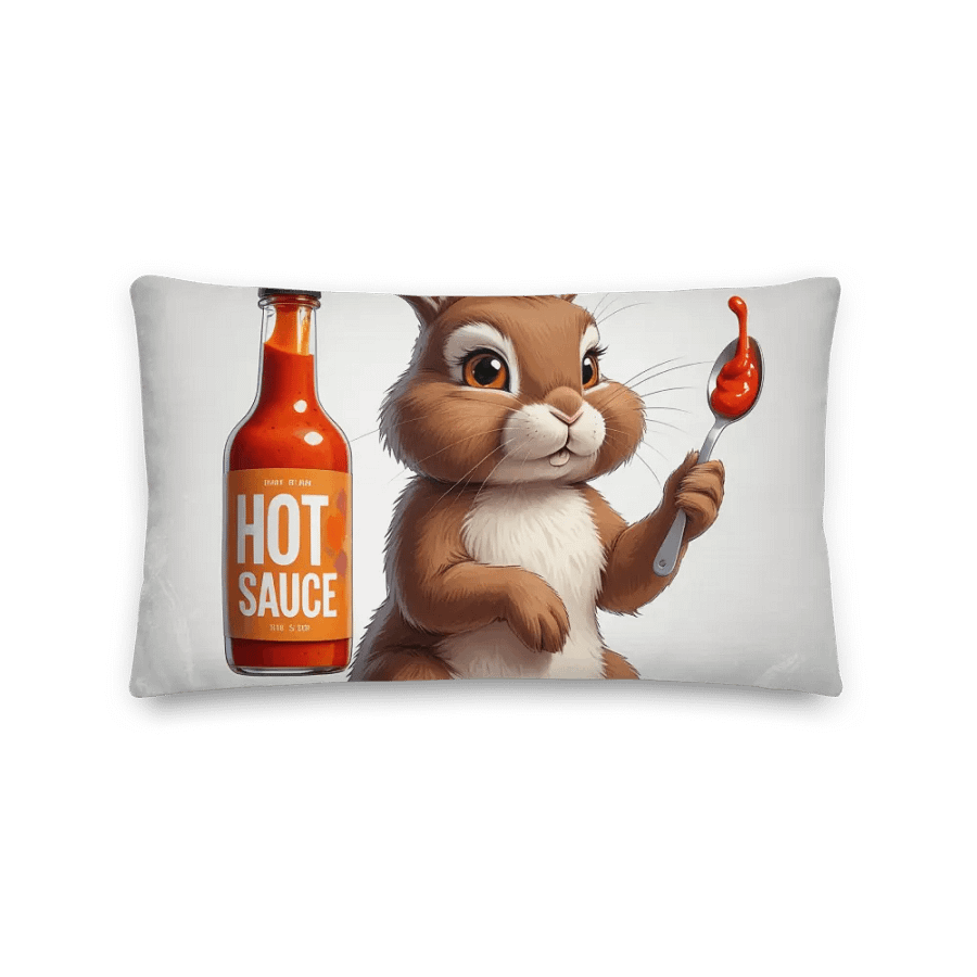 Curious Rabbit Hot Sauce Premium Pillow product image (2)