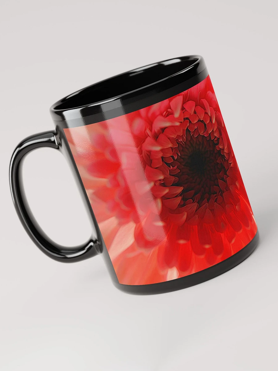 Ethereal Pink Daisy Black Coffee Mug product image (6)