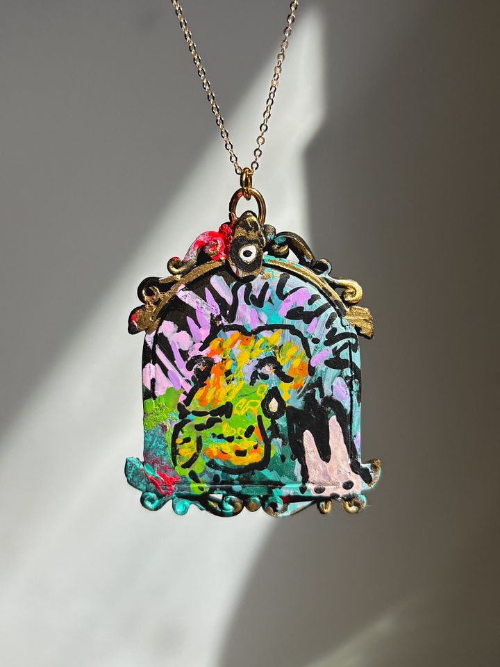 Calicho Collab Jungle Necklace Bronze finish product image (2)