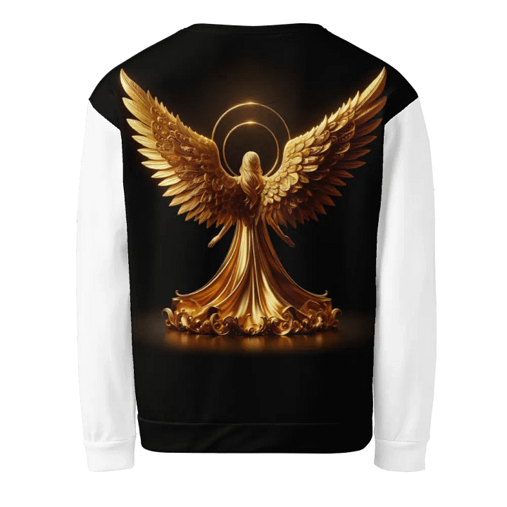 A Golden Angel and Cross - Unisex Sweatshirt #3 product image (2)