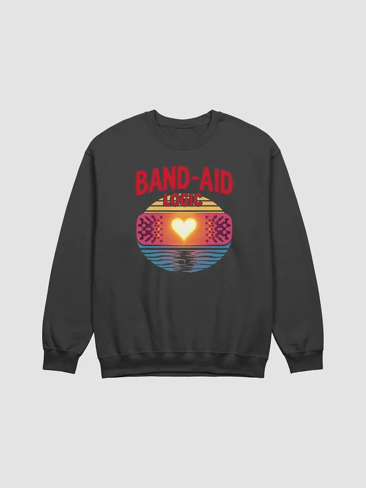 Heartfelt Logic Band-Aid Crewneck sweatshirt product image (7)