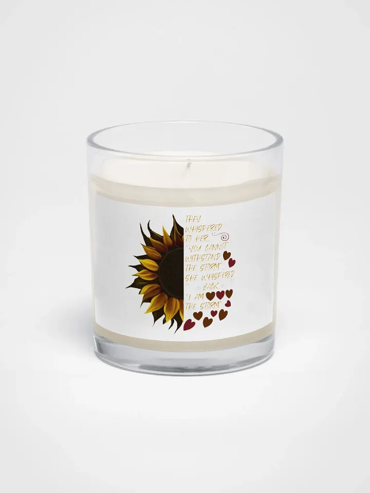 I Am the Storm Sunflower Soy Candle product image (1)