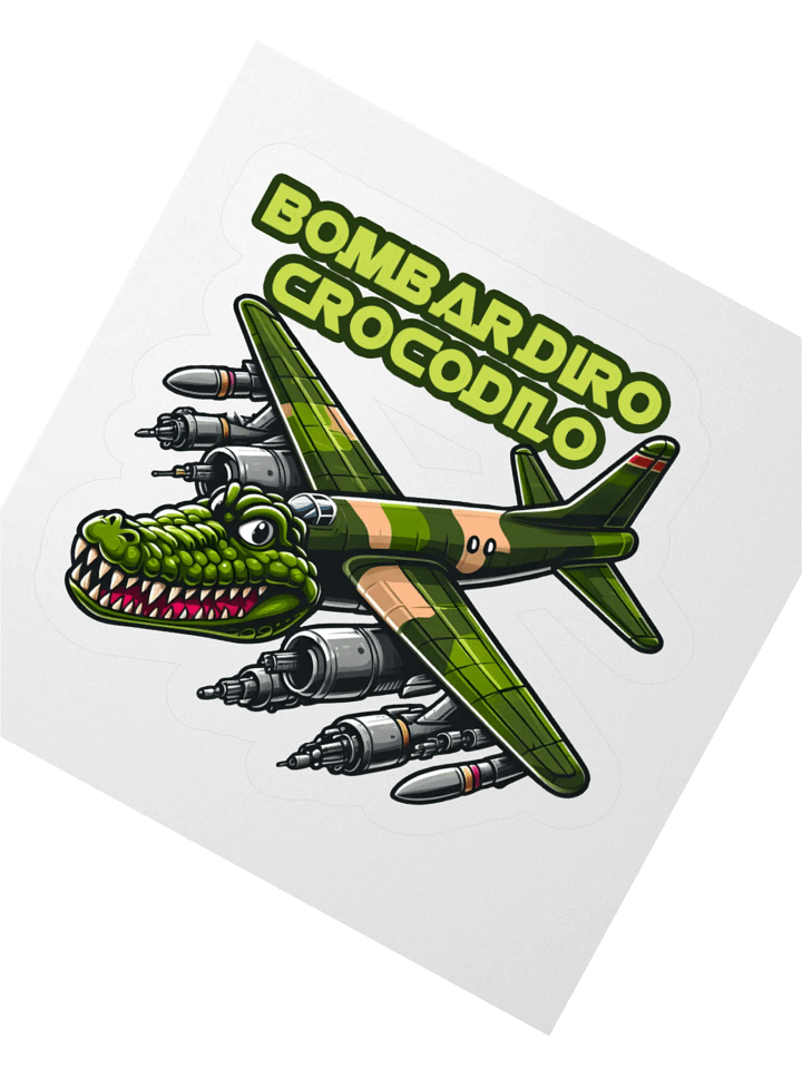 Bombardiro Crocodilo – Brainrot Cartoon Sticker product image (6)