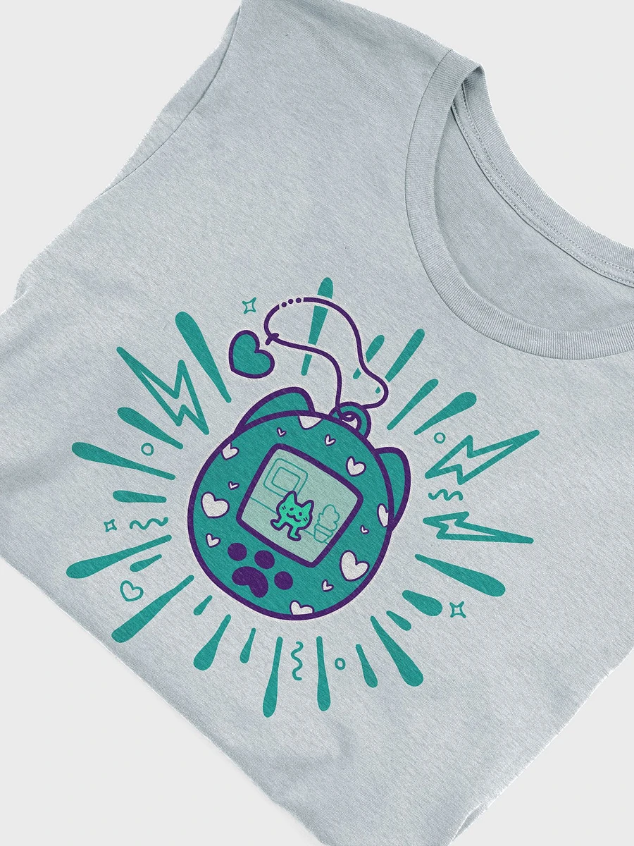 Lovely Digital Meow // T-Shirt - Teal - Light Mode product image (5)