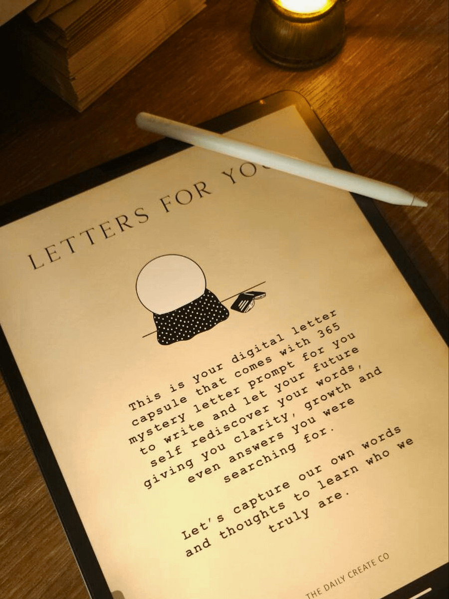 365 Days Blind Box Letter Prompt (Instant Download) product image (3)