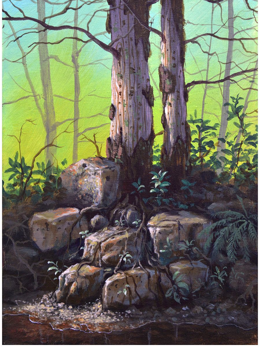 DOWNLOADABLE Acrylic Painting Tutorial - Realistic Riverbank product image (1)