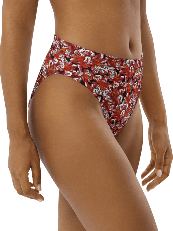 Fire Flower | Recycled High Waisted Bikini Bottom product image (2)