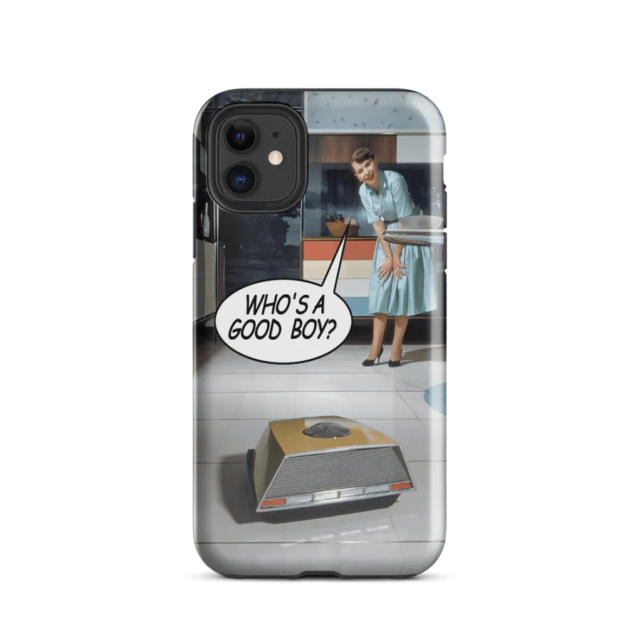 Retro Robot Vac iPhone Tough Case product image (2)