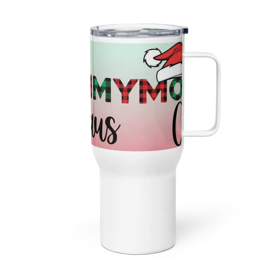 Mommy Claus Plaid Travel Mug product image (3)