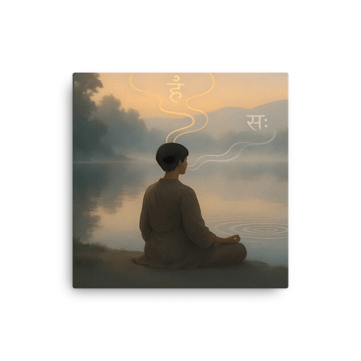 Mist Meditation ham-sa - Thin Canvas Art product image (2)
