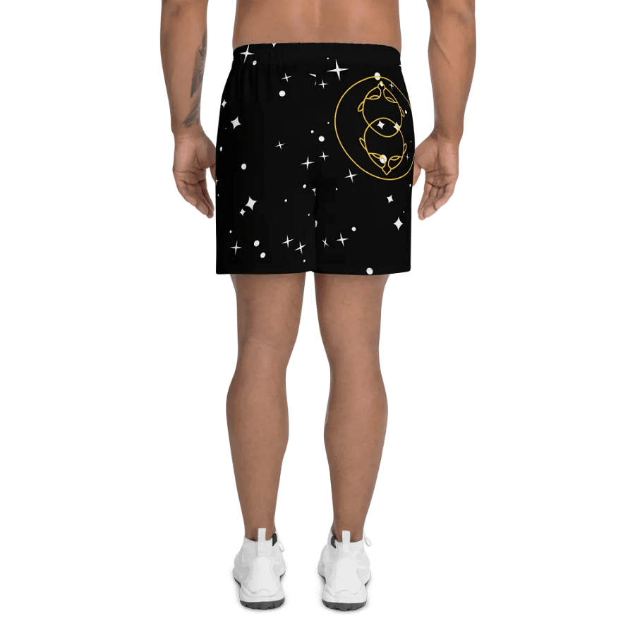 Stellar Gemini All-Over Print Athletic Long Shorts product image (4)