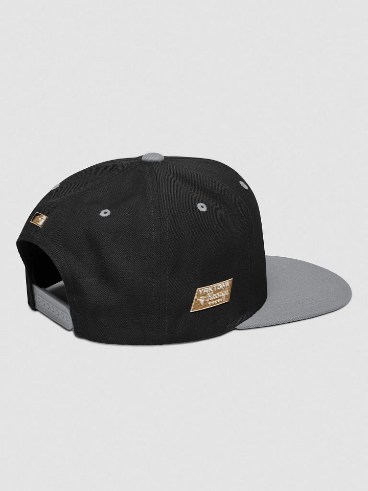 Yaktown Knarly's Embroidered Snapback (Black/Silver) product image (2)
