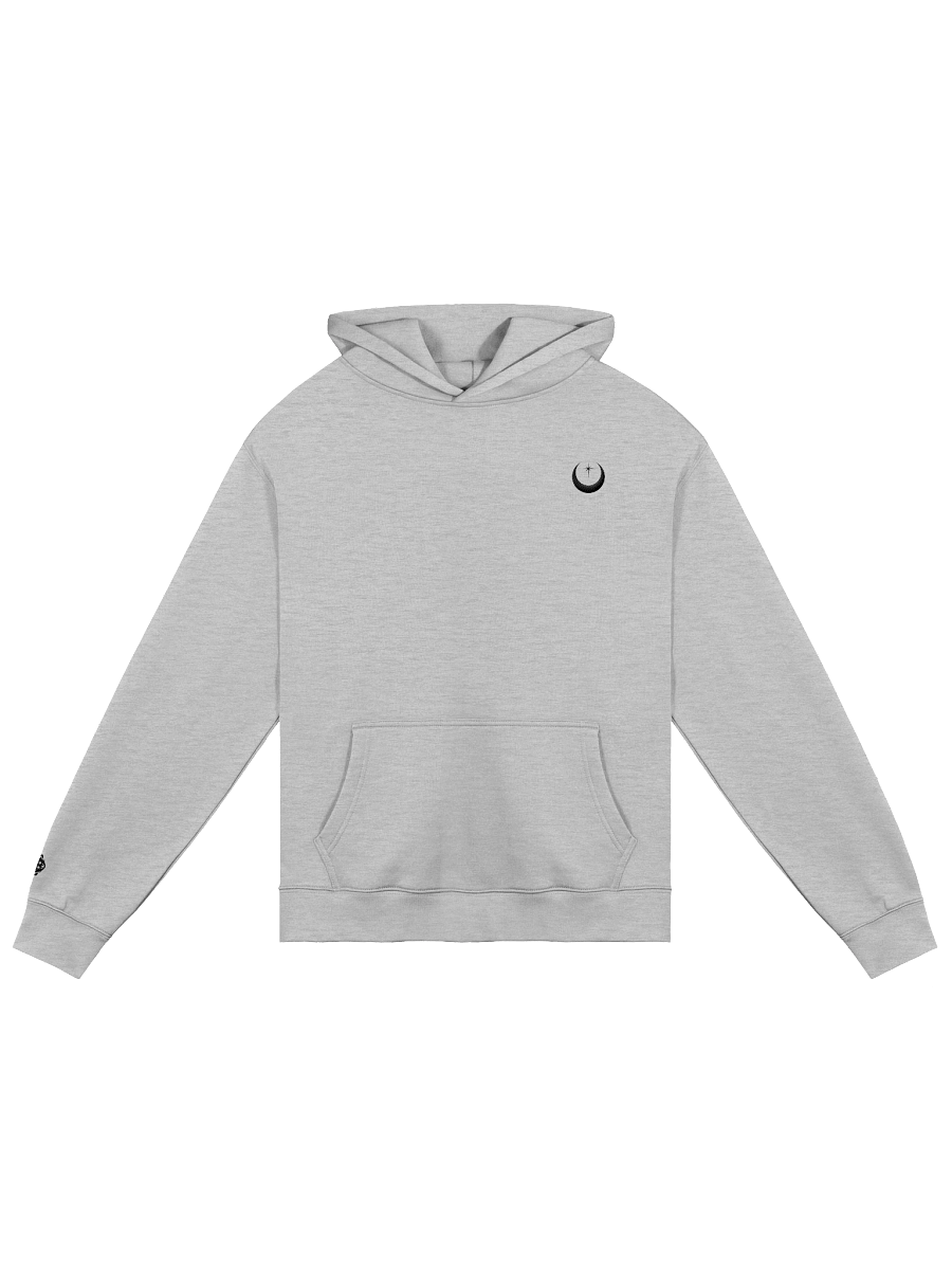 Black Embroidered Moon Unisex Oversized Hoodie product image (3)