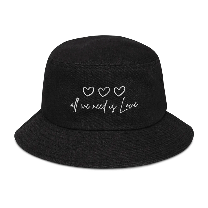 All we need is love | Denim Bucket hat product image (1)
