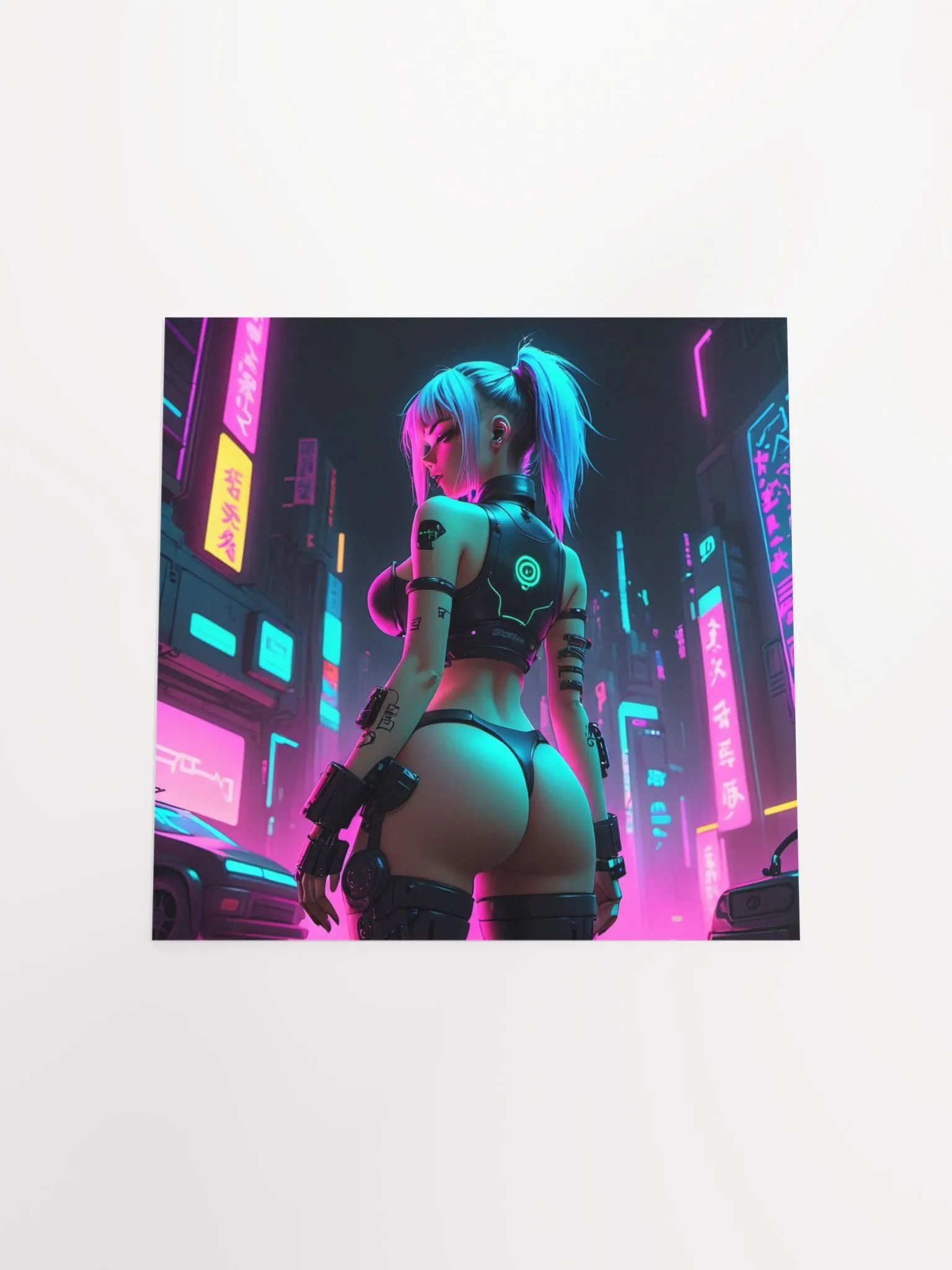Neon Cyberpunk City Poster product image (21)