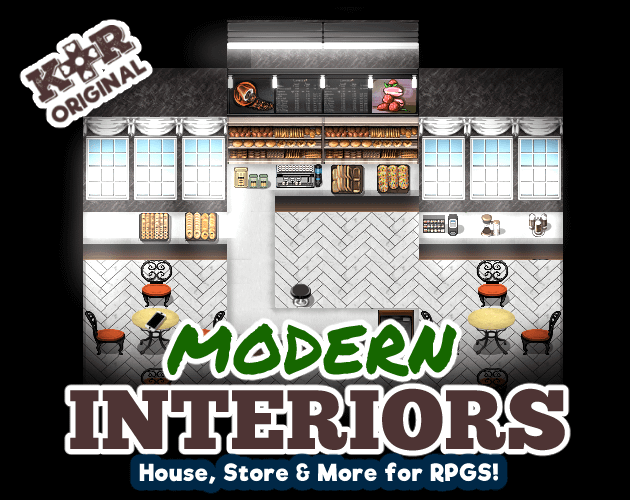 KR Urban Modern Interiors Tileset for RPGs product image (1)