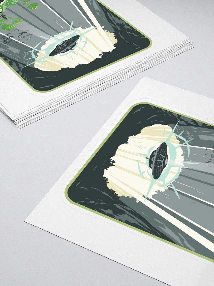 UFO Spelunkers Kiss Cut Stickers product image (4)