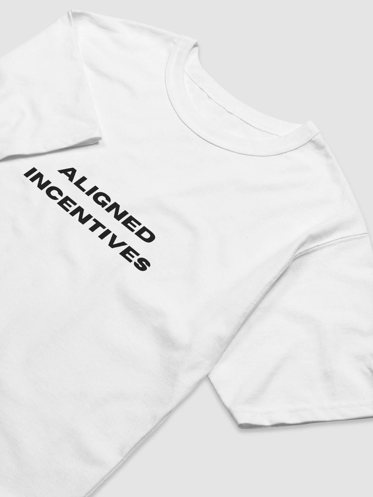 Aligned Incentives Typography SS Tee - White product image (3)