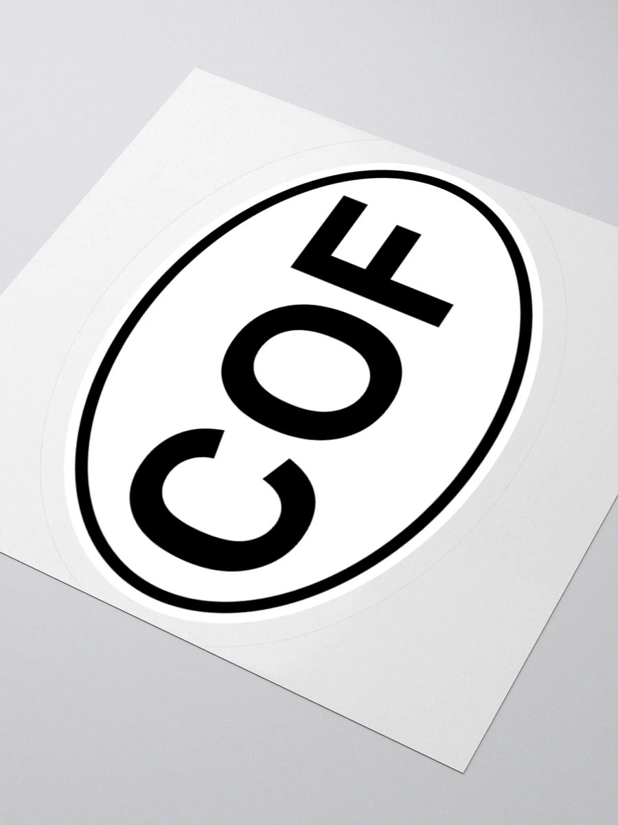 COF Oval Sticker product image (3)