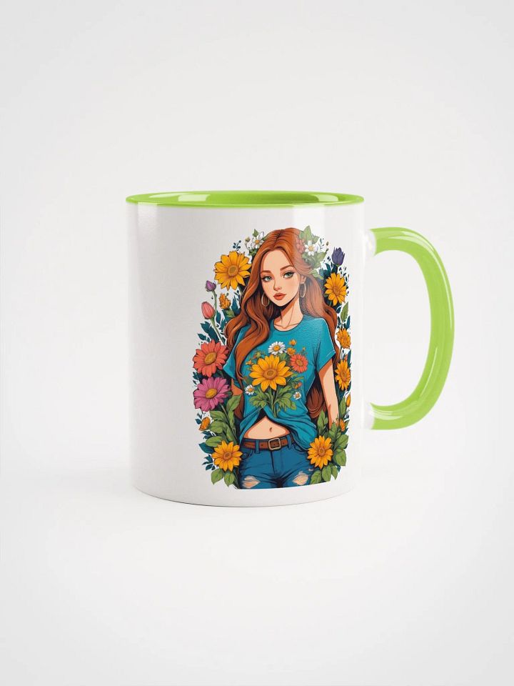 Bloomcore Flower Girl - Ceramic Mug with Color Inside - v1 product image (1)
