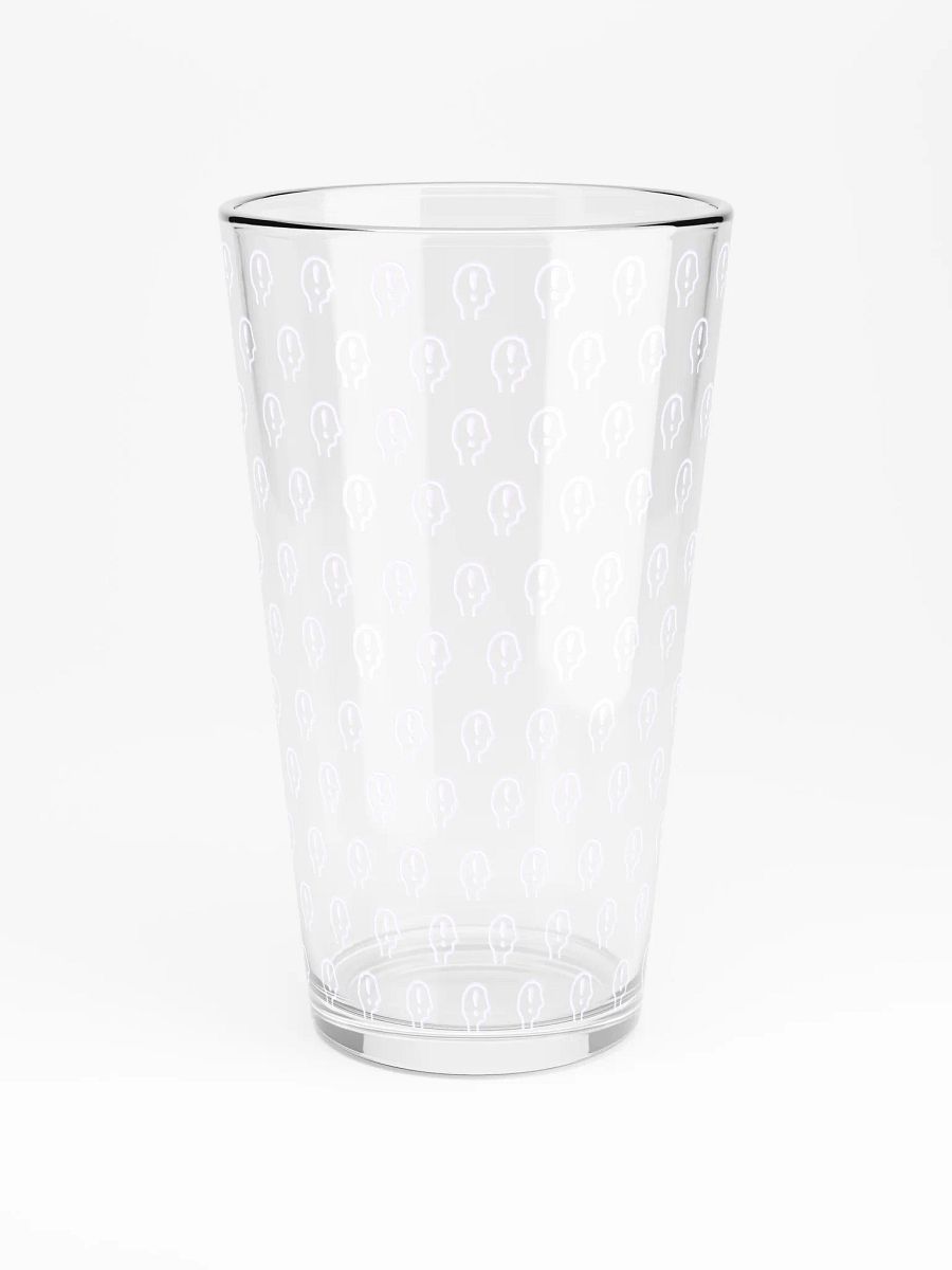 exclaiming mentally (repeating lavender design) pint glass product image (3)