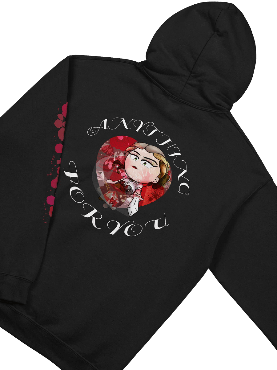 "ANYTHING FOR YOU" Chibi Ingrid Hoodie (with white text) product image (19)