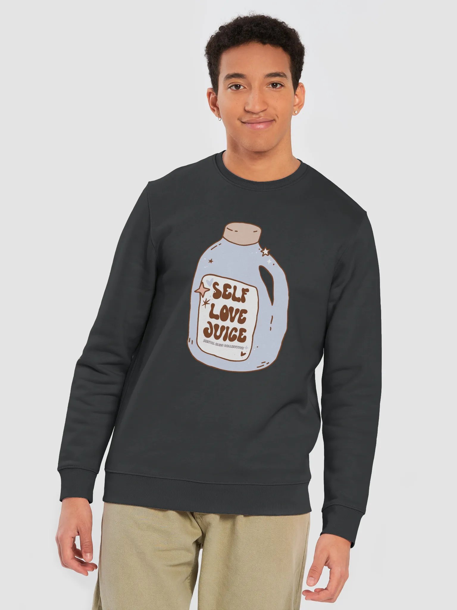 "Self Love Juice" Organic Cotton Sweatshirt – Stay Hydrated with Self-Love product image (7)