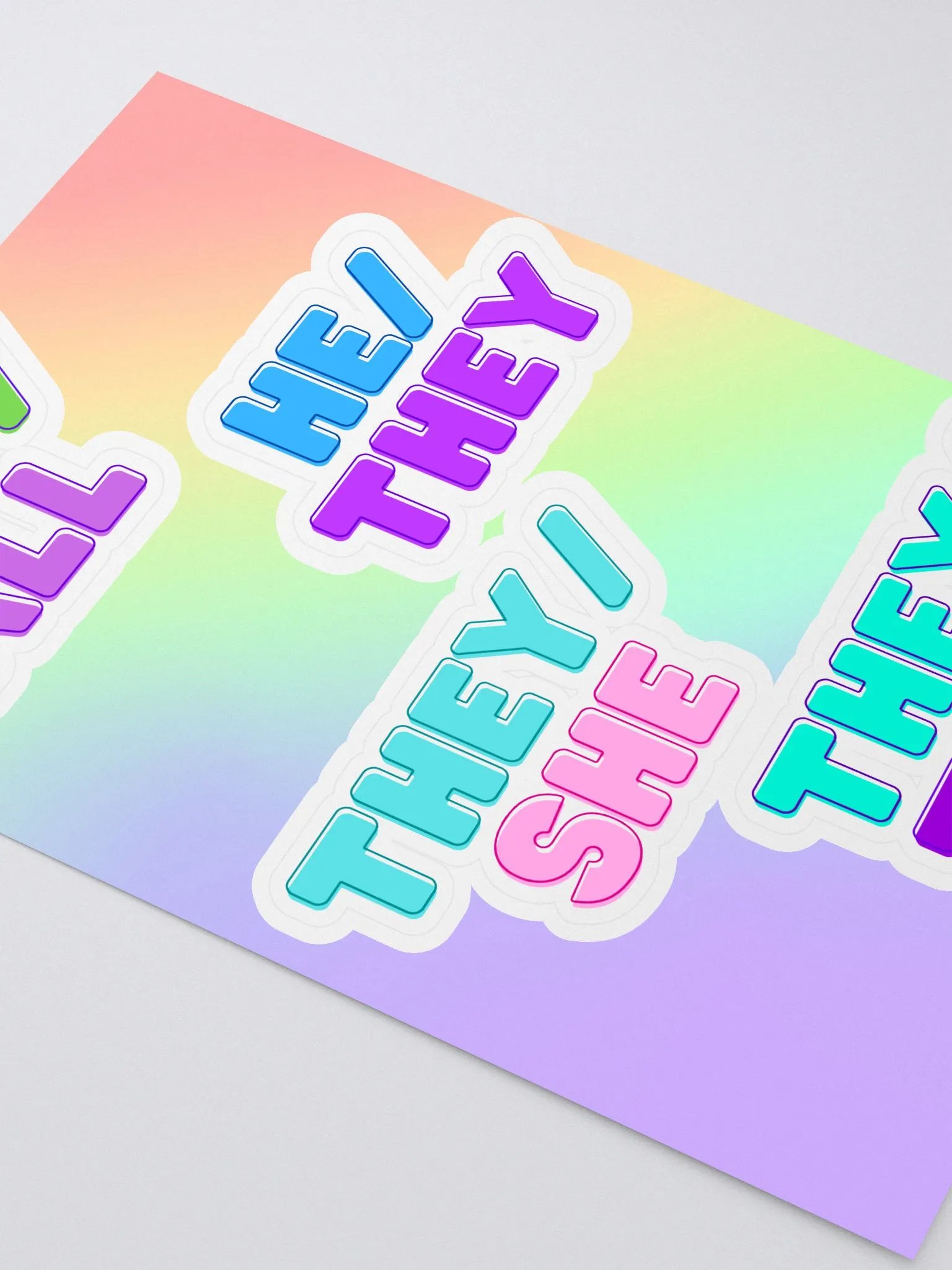 pronoun sticker sheet! product image (3)