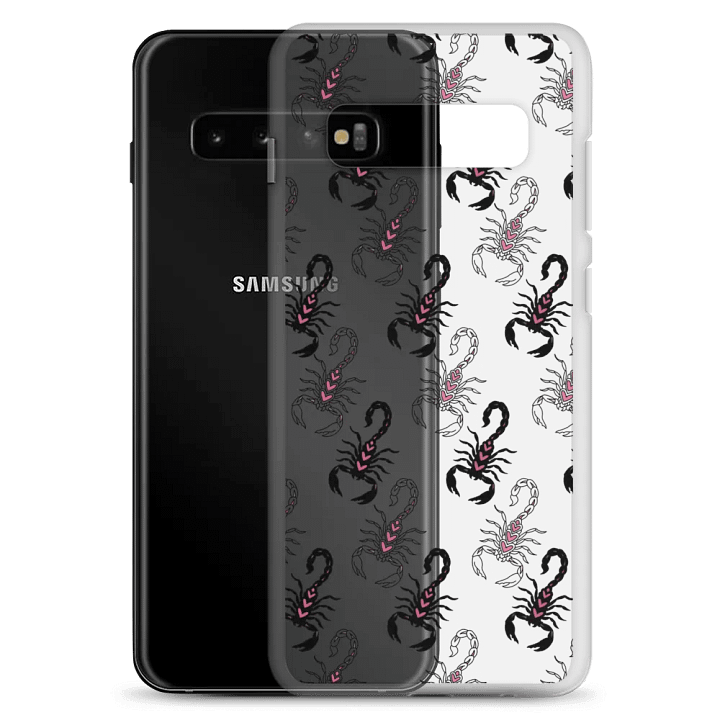 Yin n Yang Heart Tailed Scorpions Clear Phone Case S product image (8)