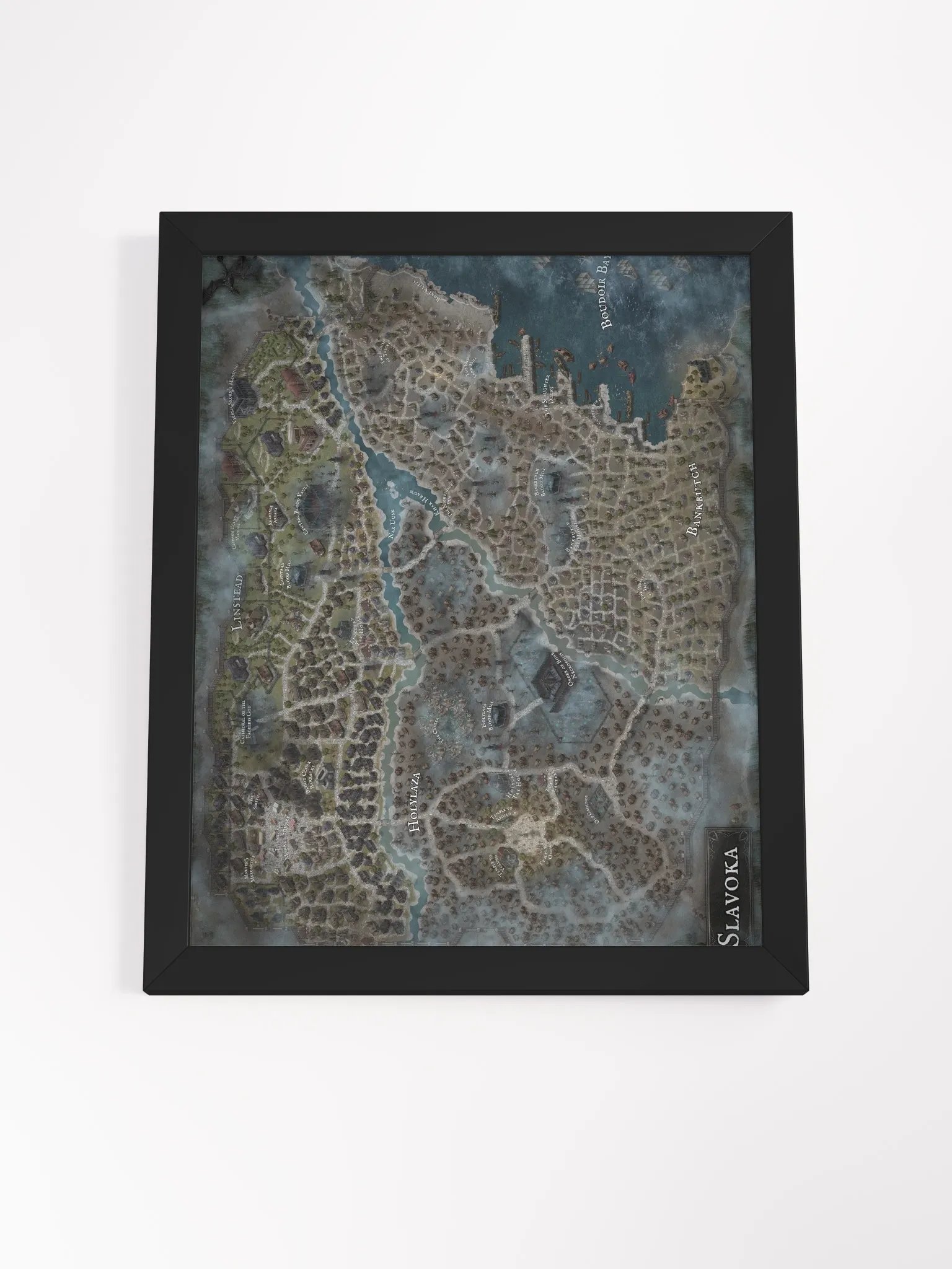 Framed Map of Slavoka product image (4)