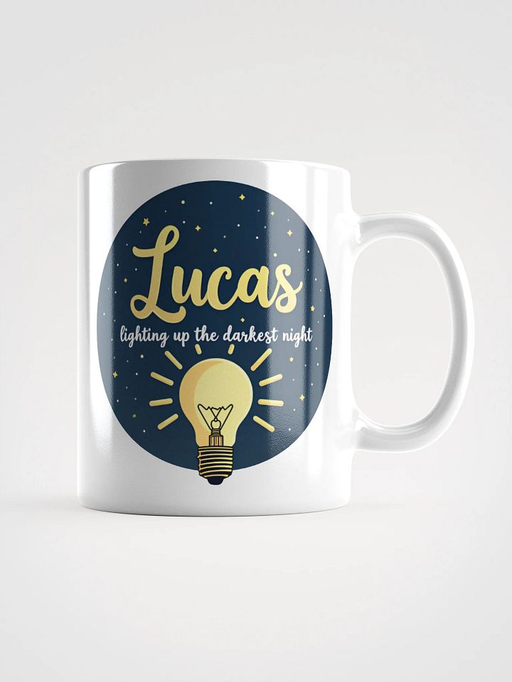 Lucas Mug: 'Lighting Up the Darkest Night' – A Personalized Gift of Inspiration product image (1)