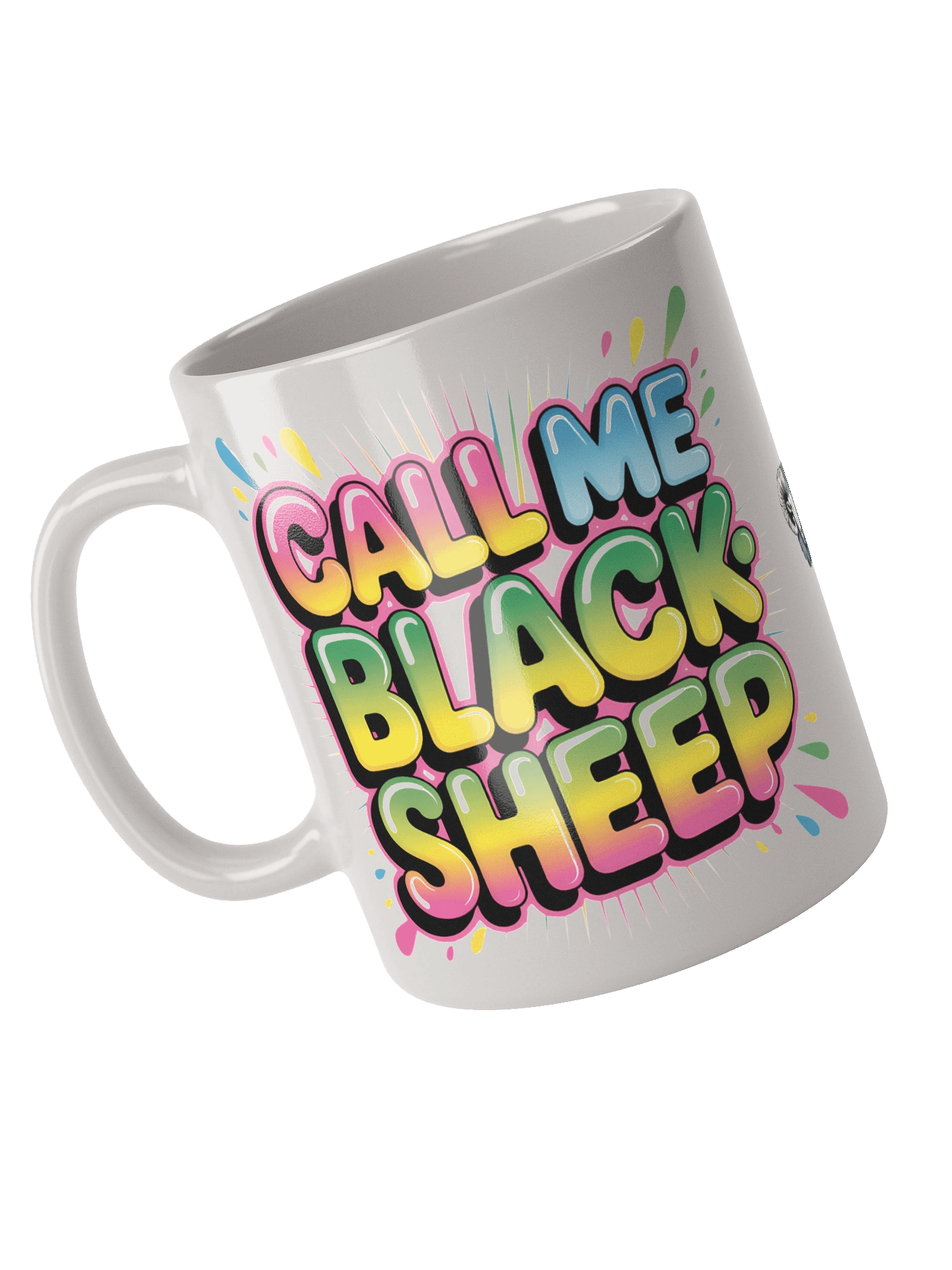 Vibrant CallMeBlacksheep White Glossy Mug product image (4)