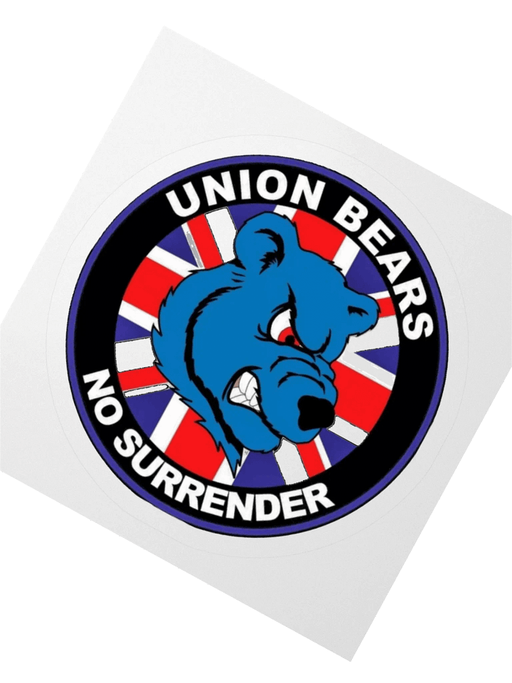 Union Bear "No Surrender" Sticker product image (2)